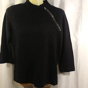 Designer original black sweater size medium